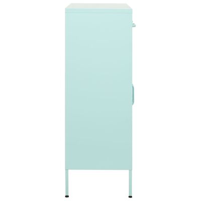 vidaXL Armoire de rangement Vert menthe 80x35x101,5 cm Acier