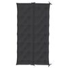 vidaXL Coussin de banc de jardin noir 200x(50+50)x7 cm tissu oxford