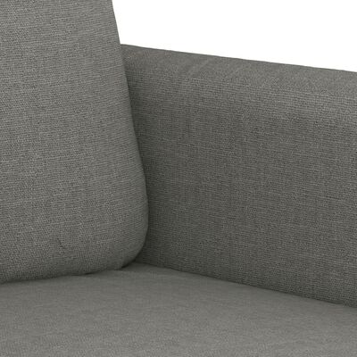 vidaXL Fauteuil Gris foncé 60 cm Tissu