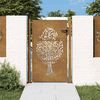 vidaXL Portail de jardin 100x150 cm en acier Corten avec motif arbre