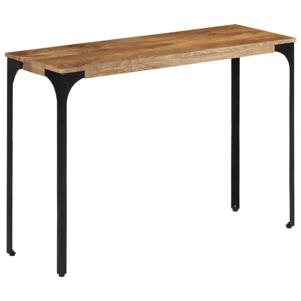 vidaXL Table console marron 110x35x76cm bois massif de manguier et fer