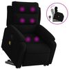 vidaXL Fauteuil inclinable de massage noir velours