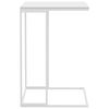 vidaXL Table d'appoint Blanc 40x30x59 cm Bois d'ing&eacute;nierie