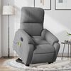 vidaXL Fauteuil inclinable de massage électrique gris foncé