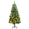 vidaXL Sapin de No&euml;l artificiel articul&eacute; 150 LED et boules 150 cm