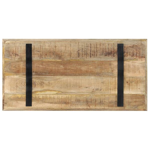 vidaXL Table à manger 120x60x76 cm bois de manguier brut
