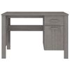 vidaXL Bureau HAMAR Gris clair 113x50x75 cm Bois massif de pin