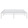vidaXL Cadre de lit m&eacute;tal sans matelas blanc 150x200 cm