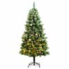 vidaXL Sapin de No&euml;l artificiel articul&eacute; 300 LED et boules 180 cm