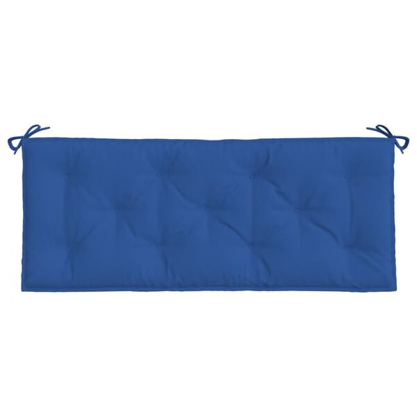 vidaXL Coussin de banc de jardin bleu 120x50x7 cm tissu oxford