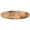 vidaXL Dessus de table &Oslash; 60x2,5 cm rond bois massif de manguier brut