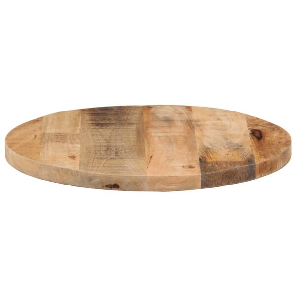 vidaXL Dessus de table &Oslash; 60x2,5 cm rond bois massif de manguier brut