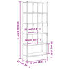 vidaXL Bibliothèque chêne fumé 72x28x172 cm bois d'ingénierie