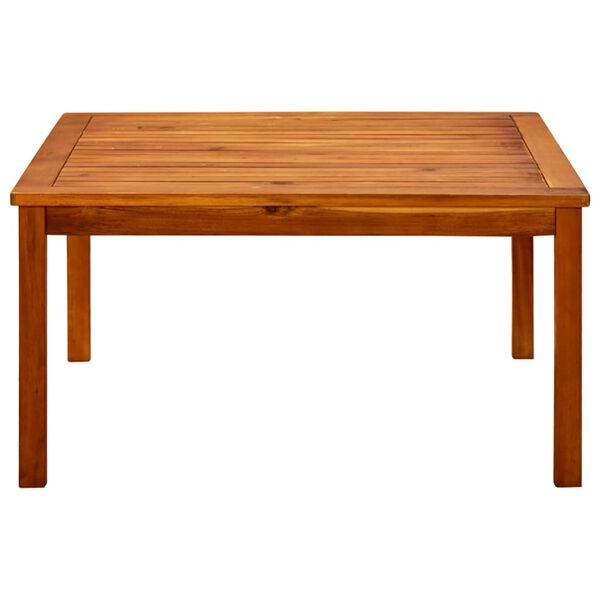 vidaXL Table basse de jardin 85x85x45 cm Bois solide d'acacia