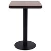 vidaXL Table de bistro Marron foncé 50x50 cm MDF