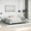 vidaXL Cadre de lit sans matelas gris clair California velours