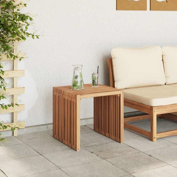 vidaXL Table d'appoint de jardin Marron 45 x 42,5 x 45 cm