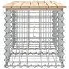 vidaXL Banc de jardin design de gabion 103x44x42 cm bois massif de pin