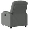 vidaXL Fauteuil inclinable en tissu gris fonc&eacute;