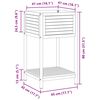 vidaXL Jardinière et étagère 45x45x80 cm bois massif d'acacia et acier