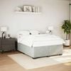 vidaXL Cadre de lit sans matelas gris clair velours