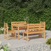 vidaXL Ensemble &agrave; manger de jardin 5pcs Bois de teck massif