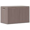 vidaXL Boîte de rangement de jardin 180 L Marron PP aspect bois