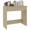 vidaXL Bureau Ch&ecirc;ne Sonoma 80x40x75 cm Agglom&eacute;r&eacute;