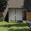 vidaXL Niche pour chien avec toit noir 110x103x109 cm acier galvanis&eacute;