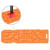 vidaXL Planches de traction 2 pc Orange 107x31x7 cm Nylon