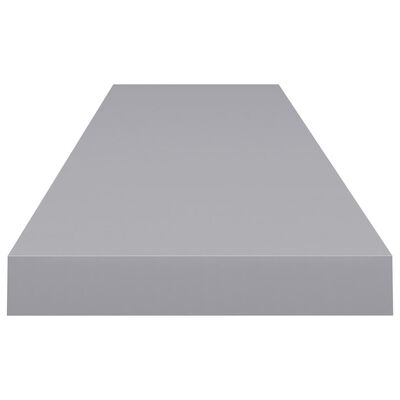 vidaXL Étagères murales flottantes 2 pcs gris 120x23,5x3,8 cm MDF