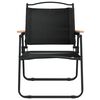 vidaXL Chaises de camping lot de 2 Noir 54x55x78 cm Tissu Oxford