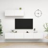 vidaXL Meubles TV 3 pcs Blanc Bois d'ingénierie