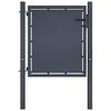 vidaXL Portail de jardin en acier 100x100 cm anthracite