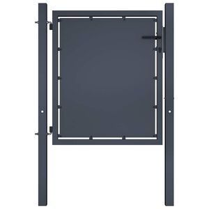 vidaXL Portail de jardin en acier 100x100 cm anthracite