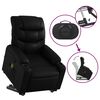 vidaXL Fauteuil inclinable de massage noir similicuir