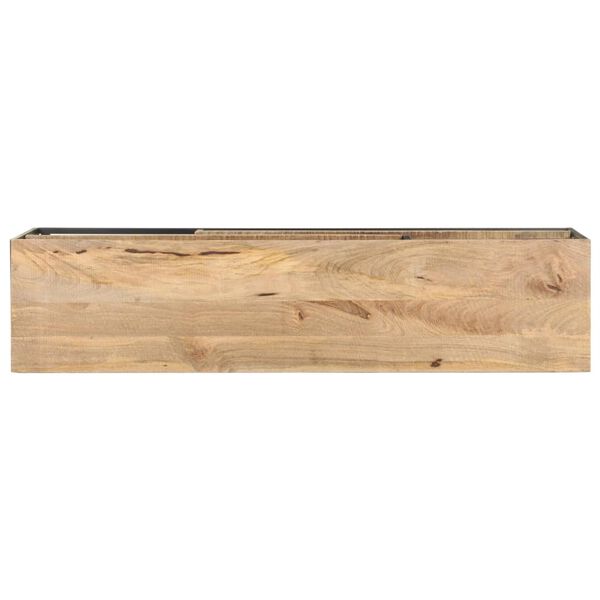 vidaXL Meuble TV 130x30x45 cm Bois de manguier brut