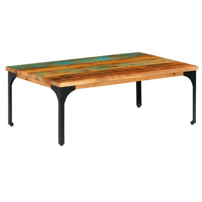 vidaXL Table basse 100x60x35 cm Bois de récupération solide