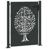 vidaXL Portail de jardin 100x150 cm en acier Corten avec motif arbre
