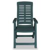 vidaXL Chaises inclinables de jardin lot de 2 Plastique Vert