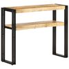 vidaXL Table console 90x30x75 cm Bois de manguier brut