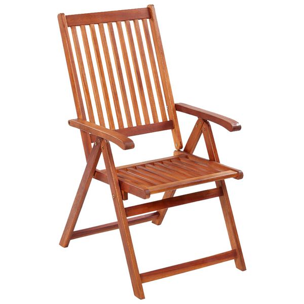 vidaXL Chaises pliables de jardin lot de 3 Bois d'acacia solide