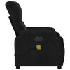 vidaXL Fauteuil inclinable de massage &eacute;lectrique noir tissu microfibre