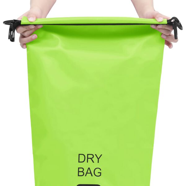 vidaXL Sac sec Vert 20 L PVC