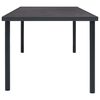 vidaXL Table &agrave; d&icirc;ner d'ext&eacute;rieur Anthracite 190x90x74 cm Acier