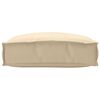 vidaXL Coussin Beige 50 x 50 x 12 cm Tissu Oxford