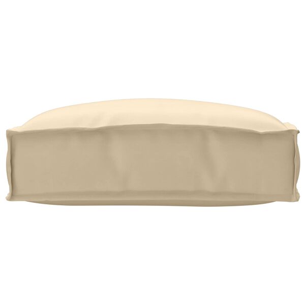 vidaXL Coussin Beige 50 x 50 x 12 cm Tissu Oxford