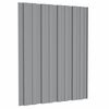 vidaXL Panneaux de toiture 12 pcs Acier galvanisé Gris 60x45 cm