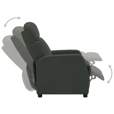 vidaXL Fauteuil inclinable électrique anthracite similicuir