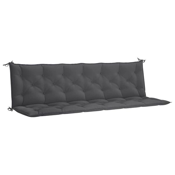 vidaXL Coussin de banc de jardin anthracite tissu oxford